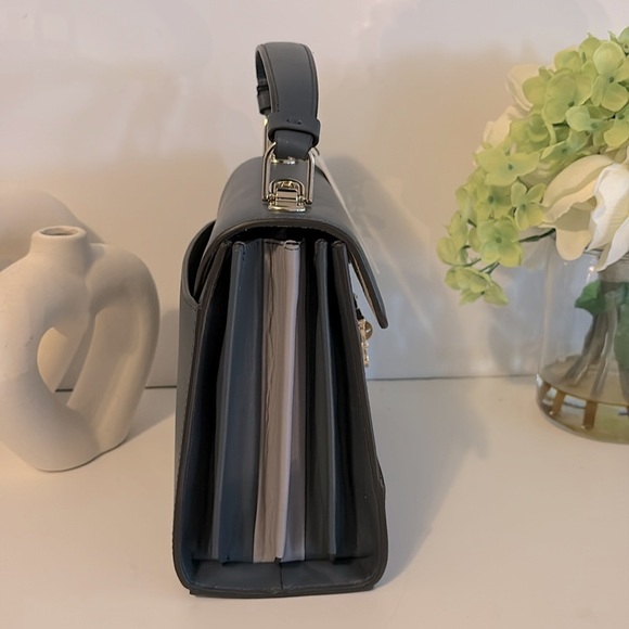 Furla Navy and Light Gray Satchel - Picture 5 of 11